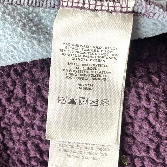 Columbia Fast Beauty Fleece Full Zip Jacket Womens Extra Small XS Purple Blue - Picture 9 of 12